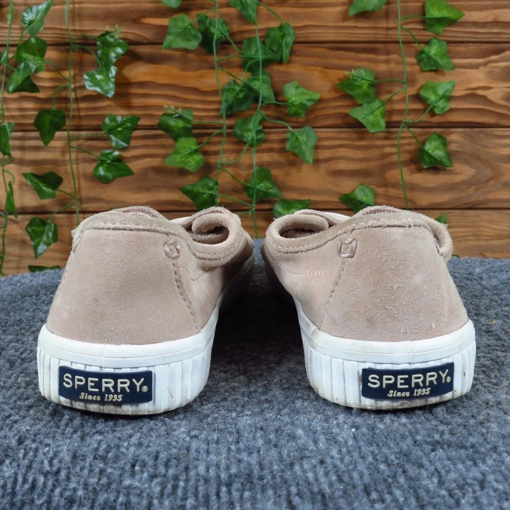 Sperry Crest Vibe Womens Sneakers Size 6 Casual Walking Shoes‎ Blush Pink Suede